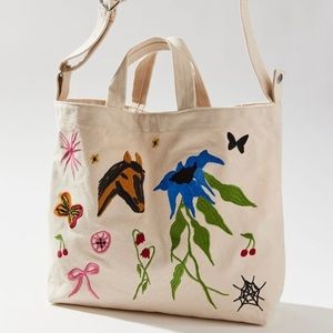 Jessica Williams Baggu Embroidered Tote